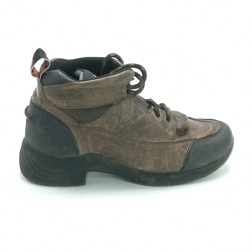 Ariat Shoes Boys Boots Terrain Brown Leather 4LR Technology Lace Up 13‎